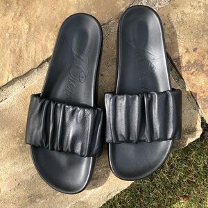 J Crew Women’s Leather Smooth Calf Keeper Marlow Sandal. Black. Size 8.5